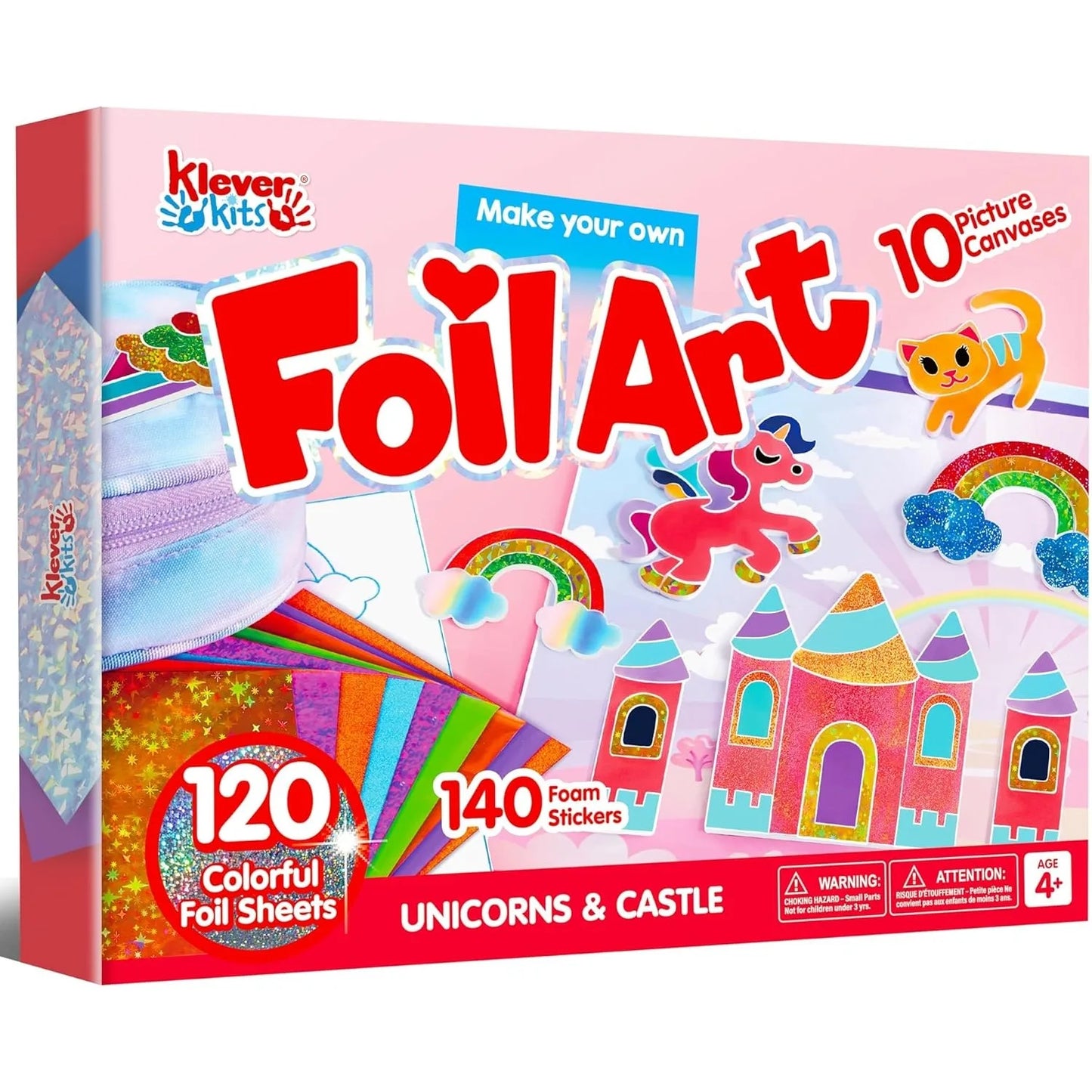 Joyfy Foil Art Kit Mess Free Coloring For Kids Travel