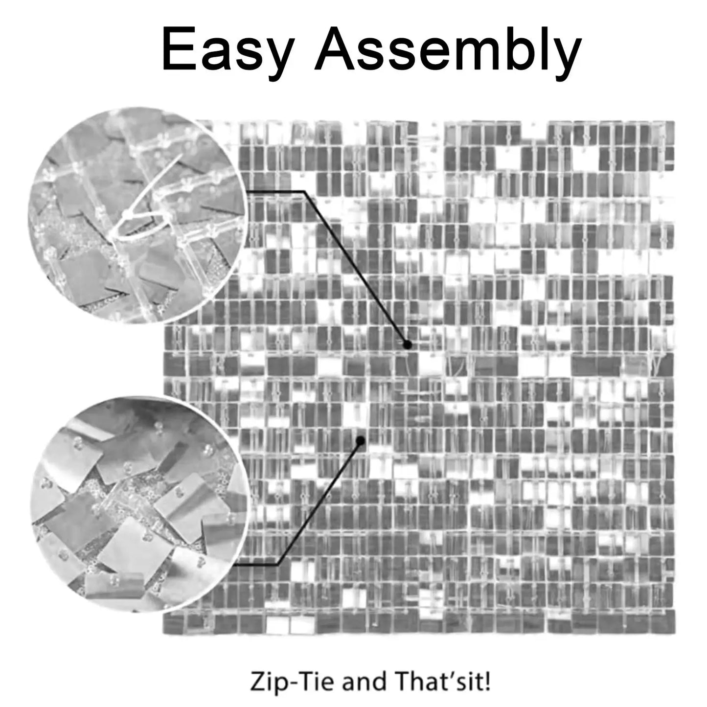 Shimmer Sequin Wall Backdrop Panels for Wedding and Party Decor