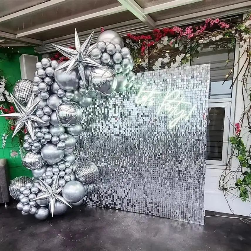 Shimmer Sequin Wall Backdrop Panels for Wedding and Party Decor