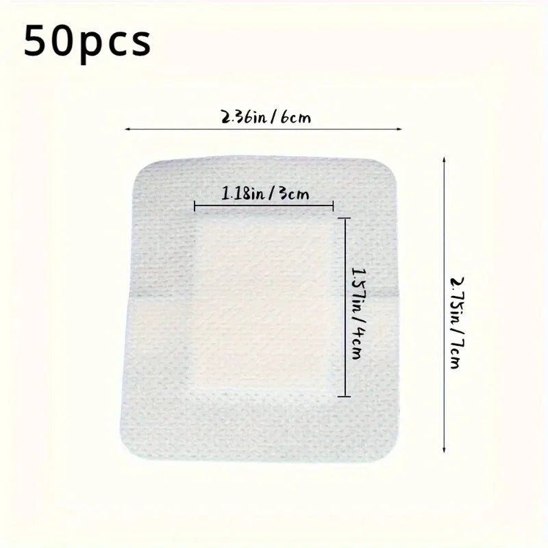 Nonwoven Medical Adhesive Bandages Easy Tear Wound Dressings 50 Count