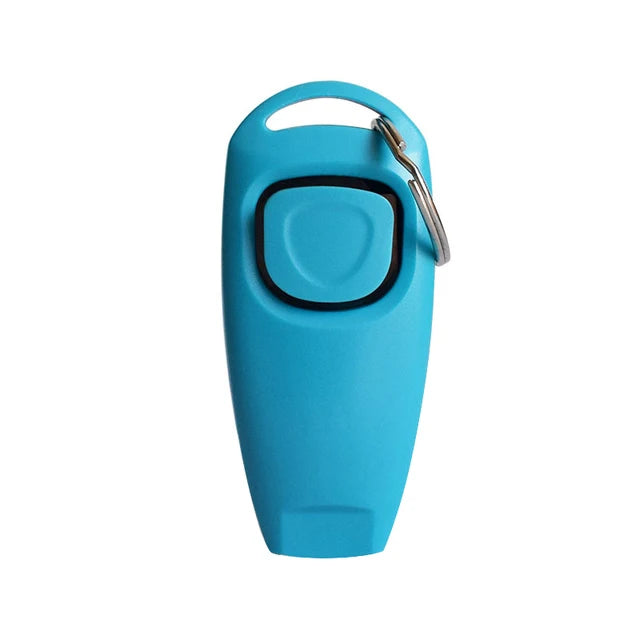 Dog Clicker And Whistle 2 In 1 Training Aid With Key Ring