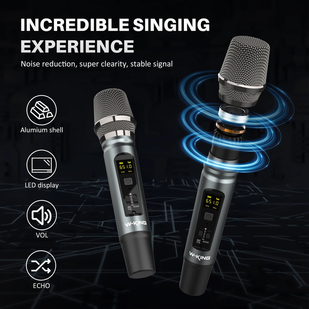 W-King D20 Portable Bluetooth Speaker 200W Output Waterproof Audio
