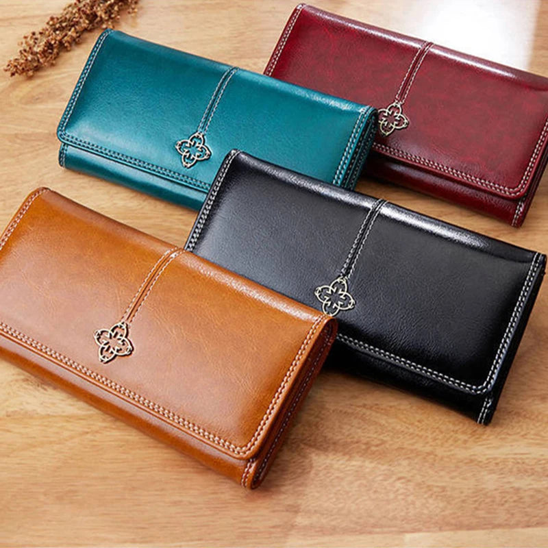 Women's PU Leather Wallet With Card Holder And Coin Pocket