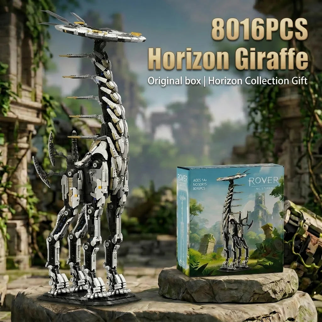 Barweer Dawned Horizon Giraffe Building Blocks Set Desktop Decoration