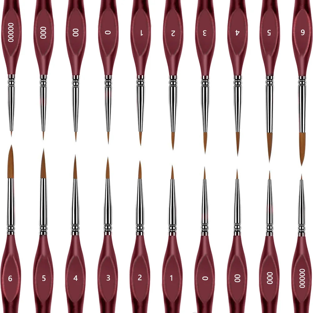 Lonely Finger Fine Detail Paint Brush Set For Miniatures