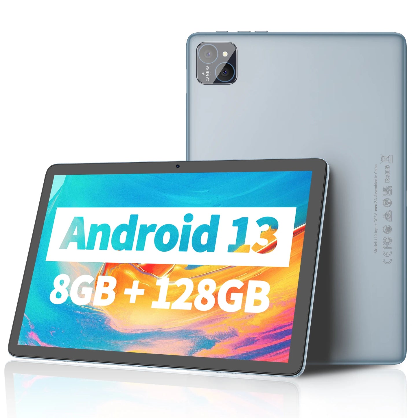 PRITOM Android Tablet 14 Quad Core 8GB RAM 128GB ROM