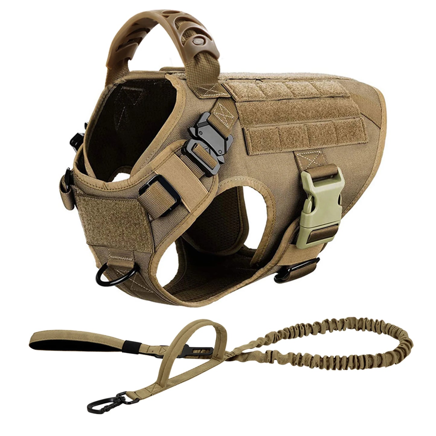 Dog Harness Leash Set Nylon Padded Quick Release Buckle Training