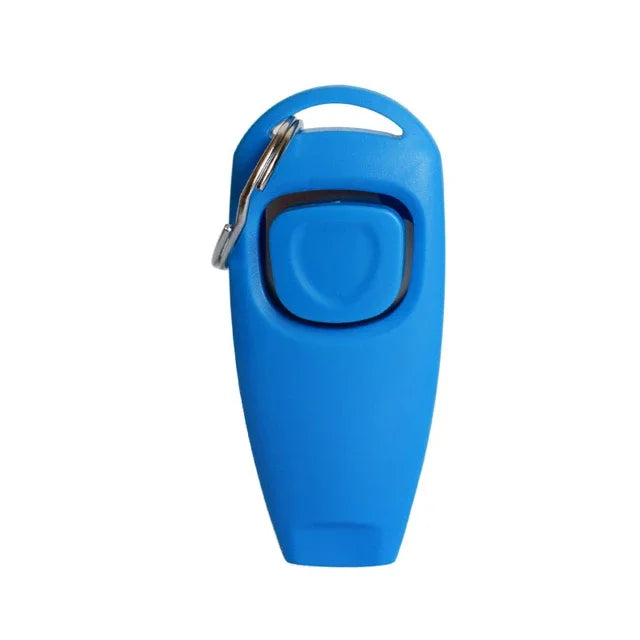 Dog Clicker And Whistle 2 In 1 Training Aid With Key Ring