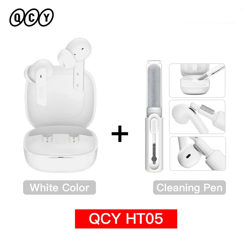 QCY HT05 ANC Wireless Earphones Bluetooth 5.2 ENC HD Call