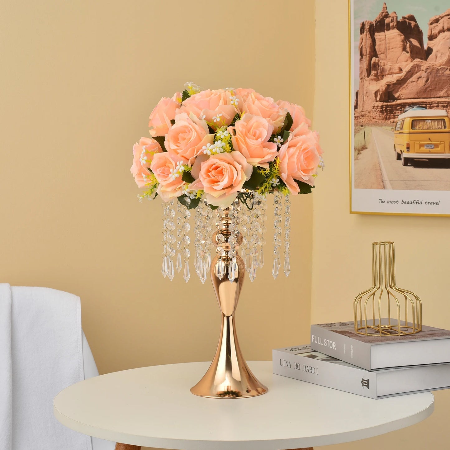 Metal Vases For Wedding Centerpieces Set Of 4 Trumpet Stand