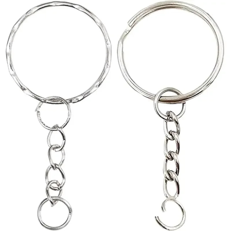 Metal Blank Key Ring DIY Keychain Split Ring For Men Women