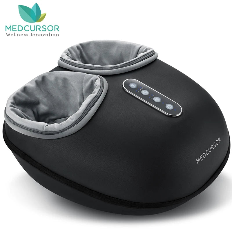 Medcursor Shiatsu Foot Massager Machine With Heat Roller For Muscle Relaxation And Pain Relief Fully Wrapped Foot Massage