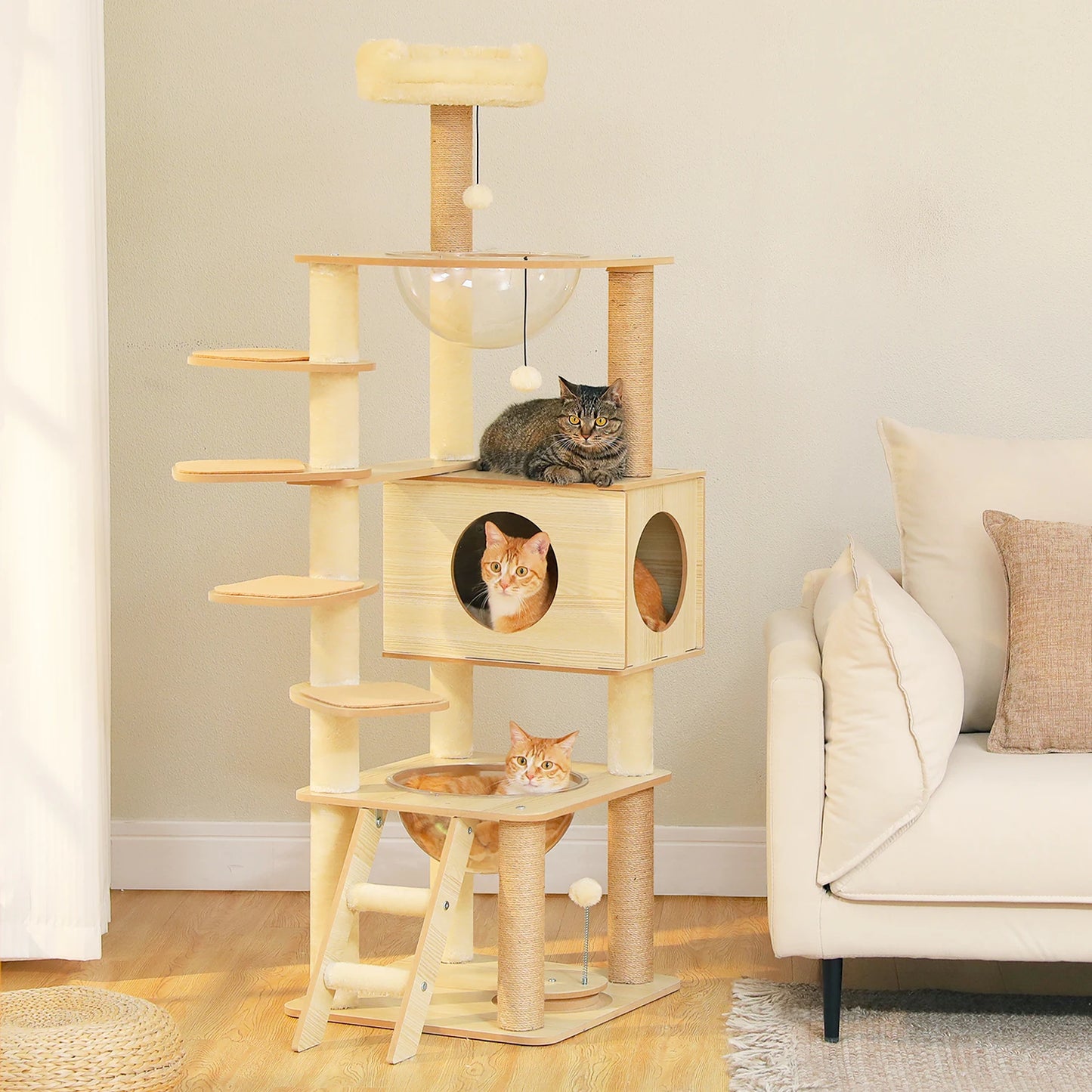 PAWZ Ro Multi Level Cat Tree Indoor Tower Scratching Posts
