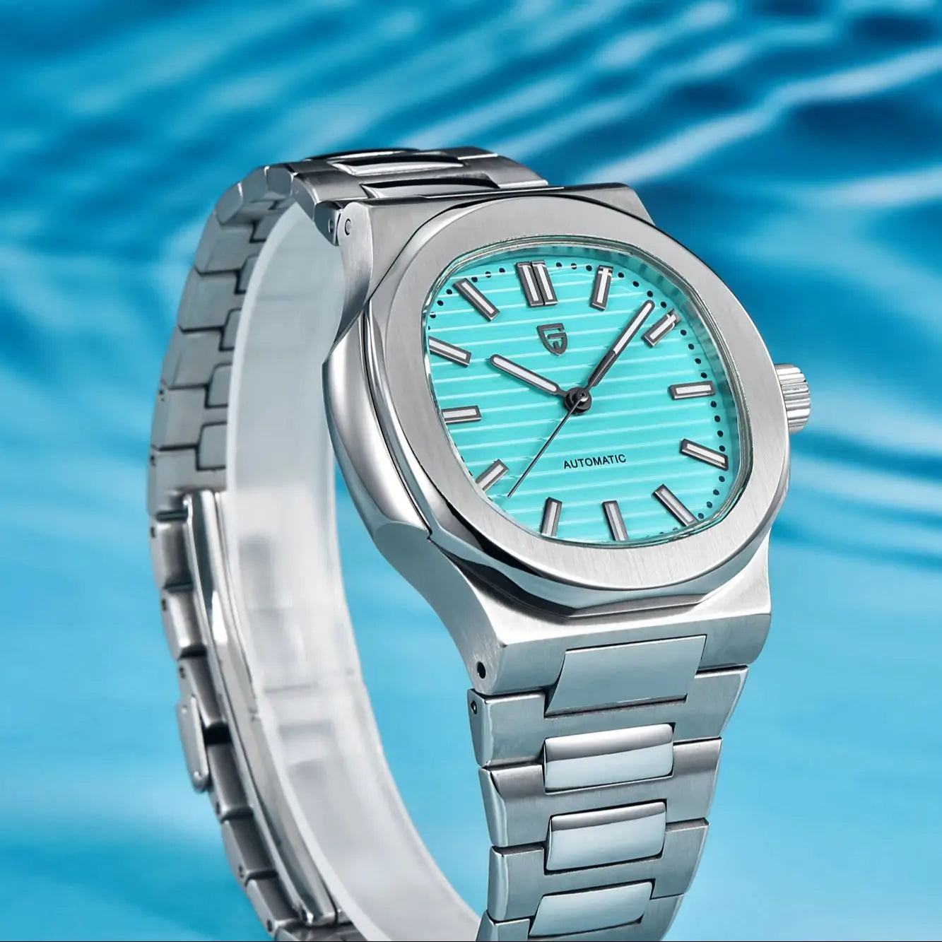 PAGANI DESIGN Men's Automatic Watch Stainless Steel Wristwatch