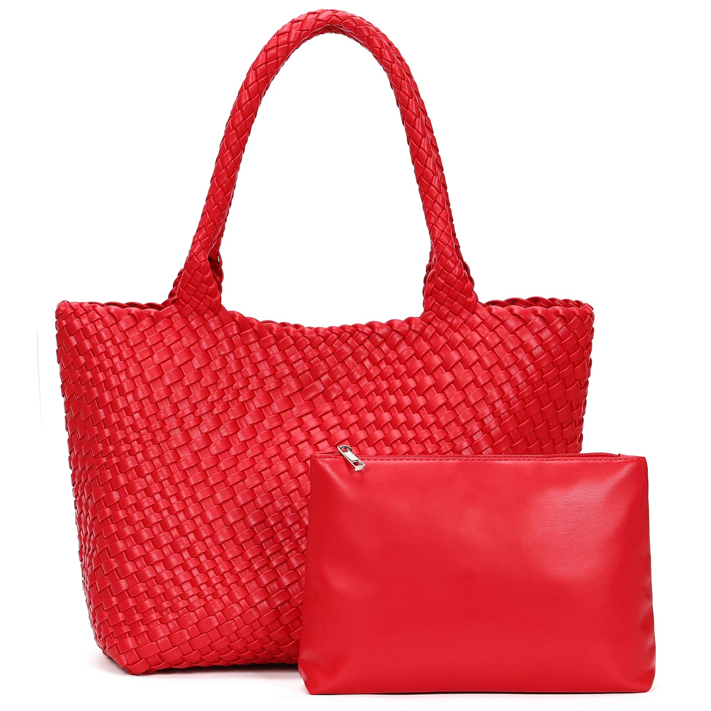 Woven Tote Bag For Women Handmade Soft Braided Purse