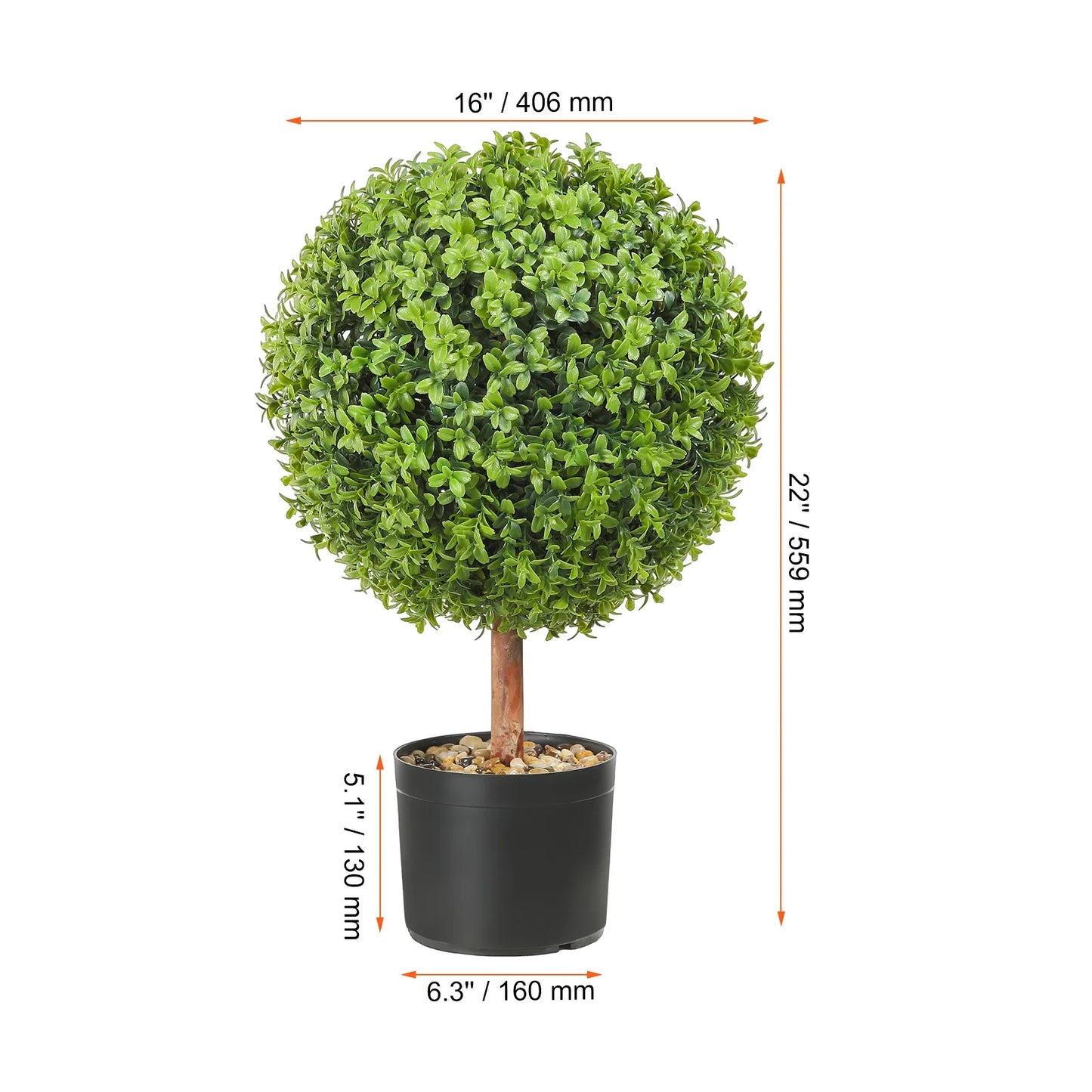 Artificial Boxwood Tower Topiary Spiral Plant For Outdoor Garden Decor