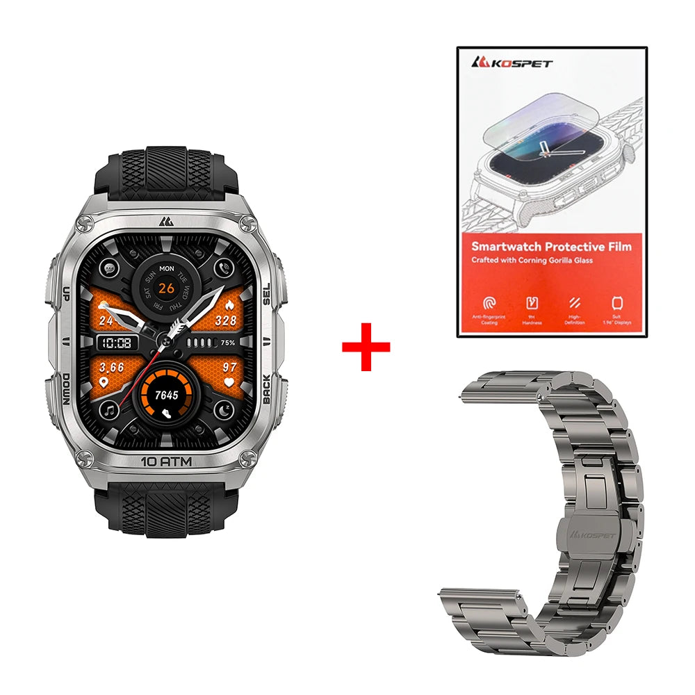 KOSPET Tank M4 Smartwatch GPS Offline Maps 10ATM Waterproof