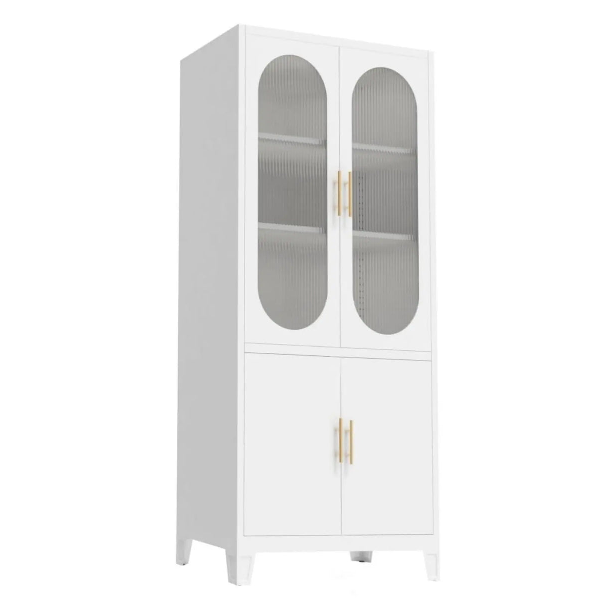EliteZ Metal Kitchen Pantry Cabinet With Adjustable Shelves and Doors