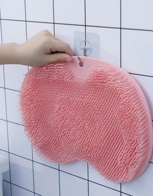 Load image into Gallery viewer, Bath Mat Back Massage Silicone Brush
